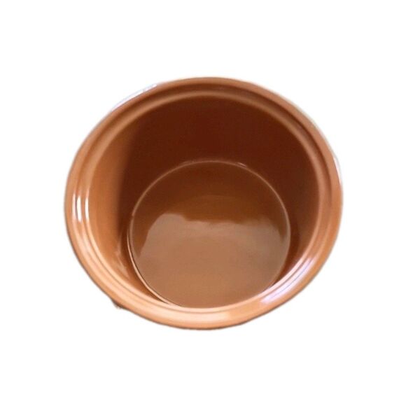 Set of 2 Terracotta Apple Shaped Dutch Oven Baking Dishes 5" - Picture 5 of 12